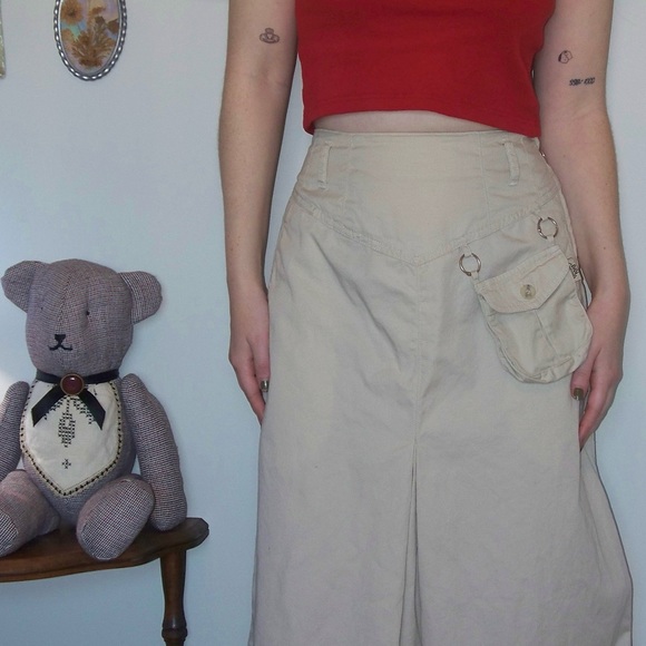 vintage cargo skirt - Picture 2 of 5